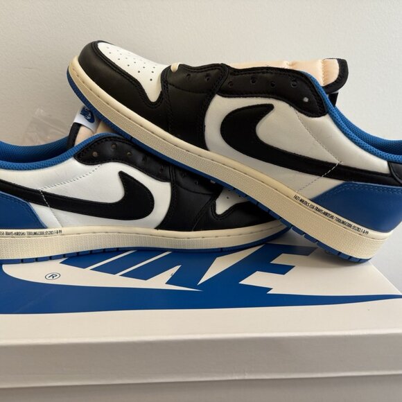 Size 11 Jordan 1 Retro x Fragment Design x Travis Scott Low PreOwned No Box